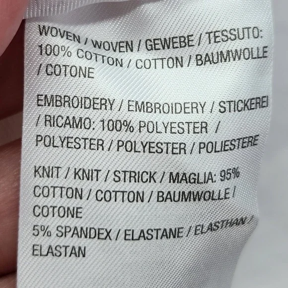 Belle by Kim Gravel Eyelet Jacket Womens XL White Flower Knit Sleeves Pockets - Picture 8 of 10